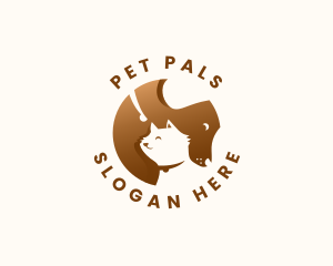 Dog Cat Pet Shop logo design