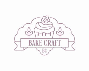 Cupcake Bake Pastry logo design