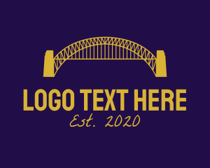 Sydney Harbour Bridge - Blue Harbour Bridge logo design