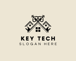 House Estate Key logo design