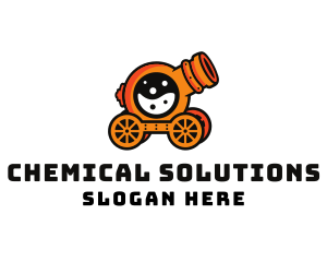 Chemical - Cannon Lab Flask logo design