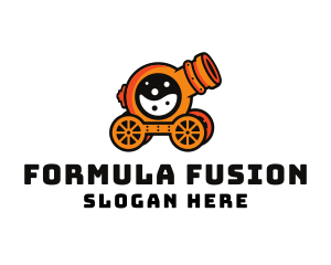 Formula - Cannon Lab Flask logo design