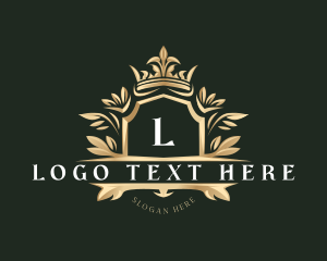 Floral Decorative Crown Logo