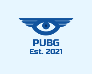 Surveillance - Occult Eye Wings logo design