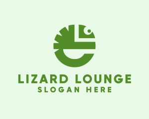 Lizard - Letter E Lizard logo design