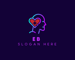 Emotion - Mental Heart Psychology logo design