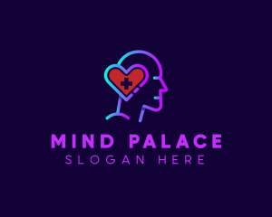 Memory - Mental Heart Psychology logo design