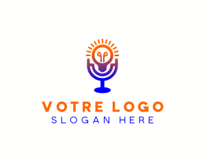 Light Bulb Mic Podcast Logo