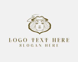 Boutique - Hippie Woman Beauty logo design