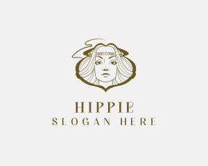 Hippie Woman Beauty logo design