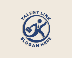 Staffing - Human Resources Work logo design