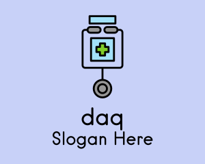 Medical Device - Blood Bag  Stethoscope logo design