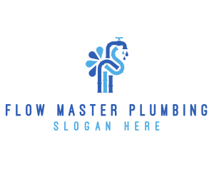 Plumbing - Faucet Tap Plumbing logo design
