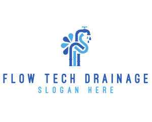 Drainage - Faucet Tap Plumbing logo design