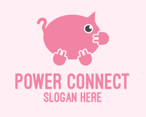 Plug - Pig Power Plug logo design