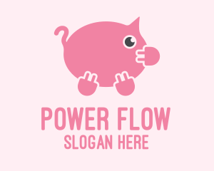 Pig Power Plug logo design