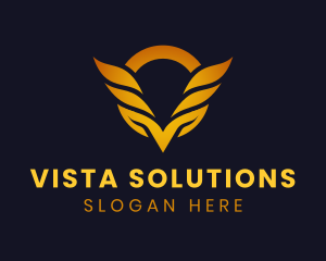 Automotive Company Wings logo design