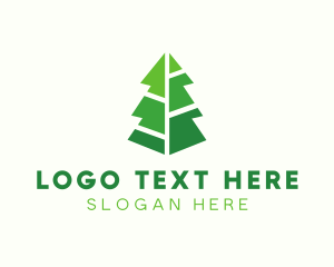 Event - Modern Christmas Tree logo design