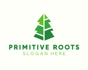 Modern Christmas Tree logo design