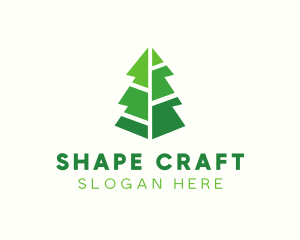 Figure - Modern Christmas Tree logo design