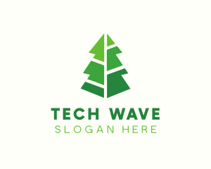 Modern - Modern Christmas Tree logo design