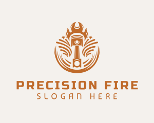 Fire Piston Repairman logo design