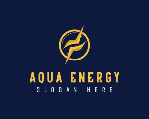 Electrician Lightning Power Energy logo design