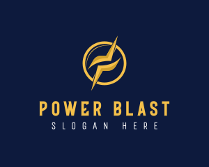 Electrician Lightning Power Energy logo design