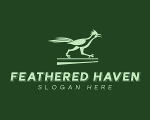 Avian Wildlife Roadrunner logo design