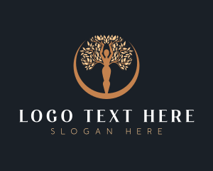 Botanical - Woman Tree Nature logo design