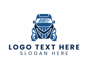Truck - Logistics Transportation Letter M logo design
