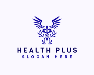 Health Physician Caduceus logo design