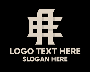 Stroke - E & A Letters logo design
