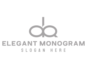 Monogram - Gray Monogram DQ logo design