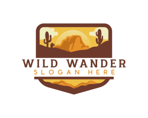 Wild West Desert Adventure logo design