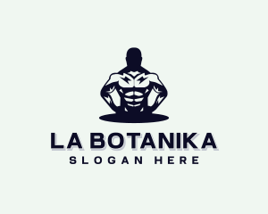 Man - Muscular Bodybuilder Gym logo design