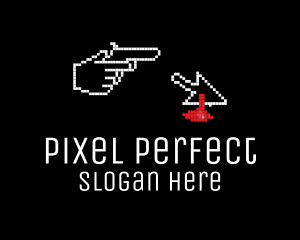 Pixel Murder Game  logo design