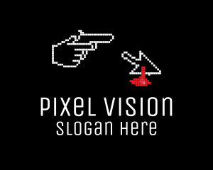 Pixel Murder Game  logo design