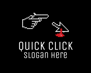 Click - Pixel Murder Game logo design
