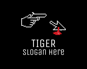 Pixel - Pixel Murder Game logo design