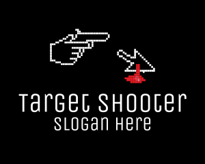 Shooter - Pixel Murder Game logo design
