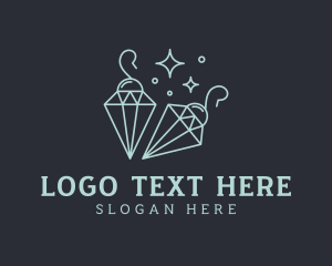 Jewelry - Diamond Earrings Jewelry logo design