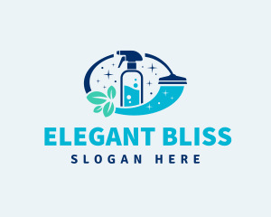 Squeegee - Spray Squeegee Natural Clean logo design