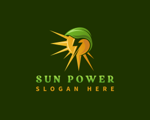 Solar Sun Natural Energy logo design