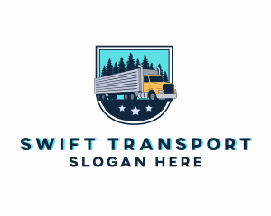 Logistics Cargo Truck logo design