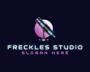 Podcast Studio Microphone logo design