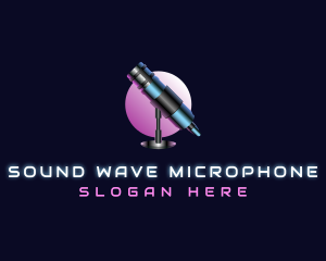 Podcast Studio Microphone logo design