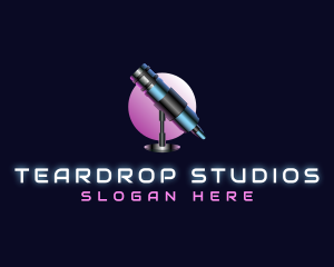 Podcast Studio Microphone logo design