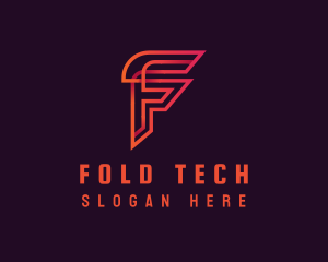  Tech Startup Letter F logo design