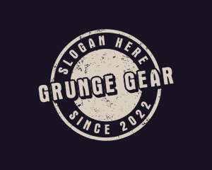 Grunge - Circle Grunge Stamp logo design